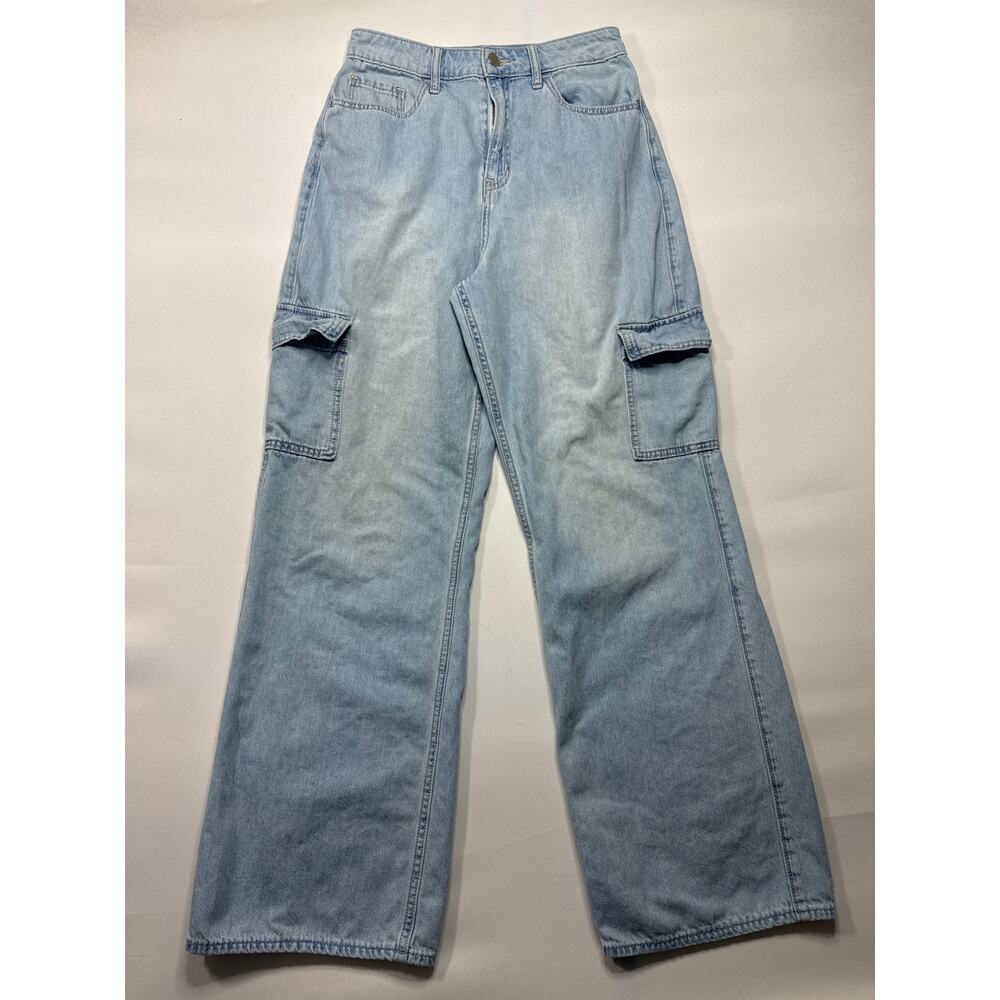 Hollister Women's Highest Rise Vintage Baggy Blue Jeans - Size 4R/5R (26x29.5)